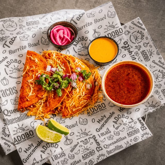 Steak Birria Tacos.